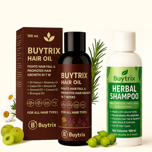 Hair Regrowth Oil + Hair Regrowth Shampoo (Free)